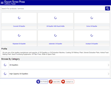 Tablet Screenshot of oilexpellerindia.com